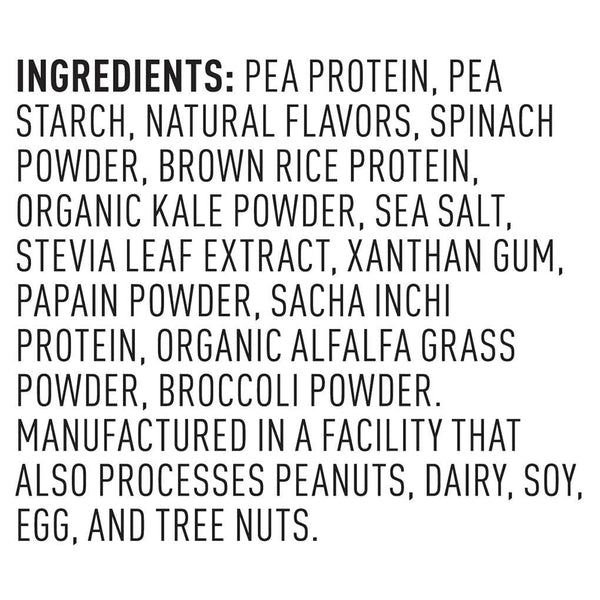 Vega® Protein & Greens - Salted Caramel - Small Tub Ingredients