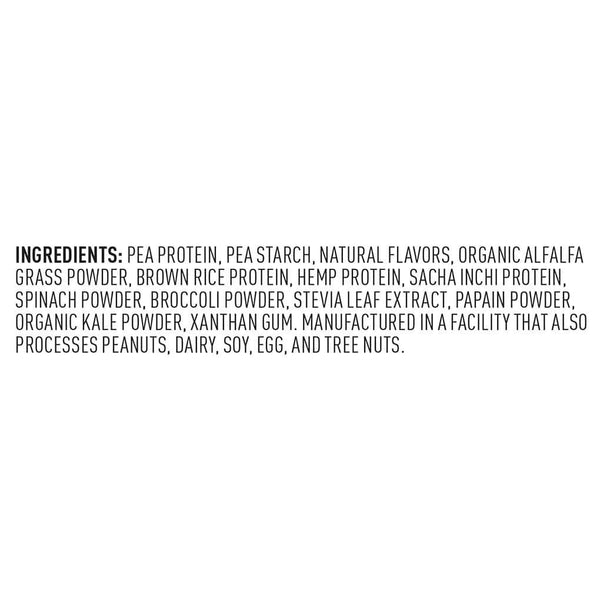 Vega® Protein Smoothie - Vanilla ingredients