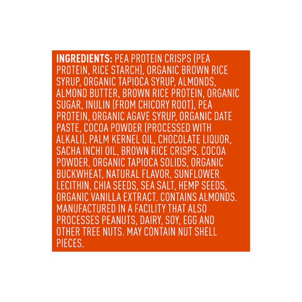 Vega® Protein Snack Bar - Chocolate Caramel - Box of 12 ingredients