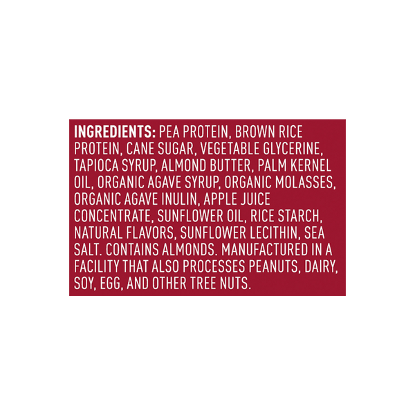 Vega® 20g Protein Bar - Salted Caramel - Box ingredients