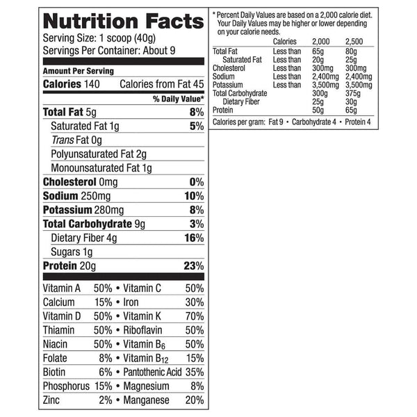 Vega One® Organic - Chocolate Mint - Small Tub nutrition