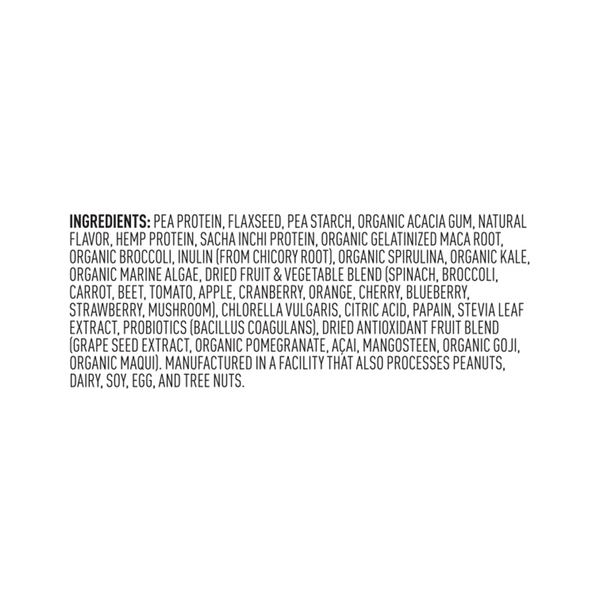 Vega One® All-in-One Shake - Berry - 10 Pack ingredients