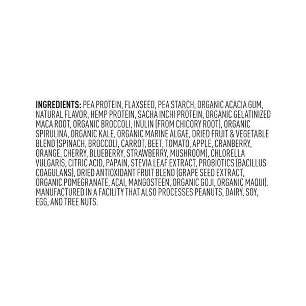 Vega One® All-in-One Shake - Berry - Small Tub ingredients