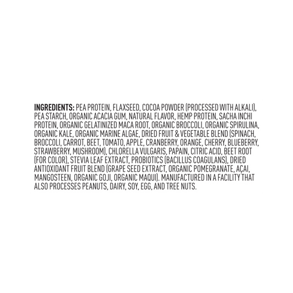 Vega One® All-in-One Shake - Chocolate - 10 pack ingredients