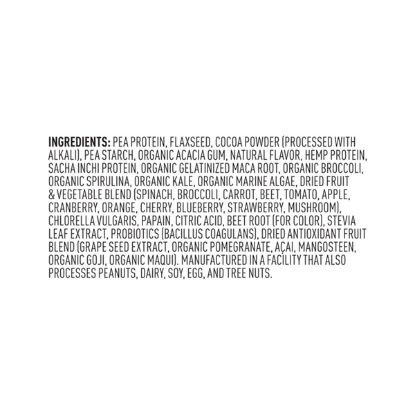 Vega One® All-in-One Shake - Chocolate - Small Tub ingredients