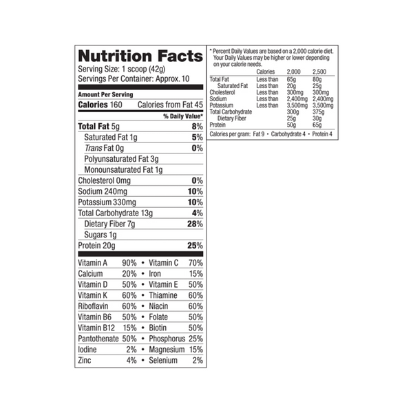 Vega One® All-in-One Shake - Coconut Almond - Small Tub nutrition