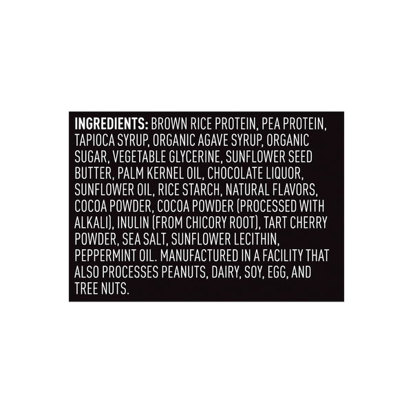 Vega Sport® Protein Bar - Mint Chocolate - Box ingredients