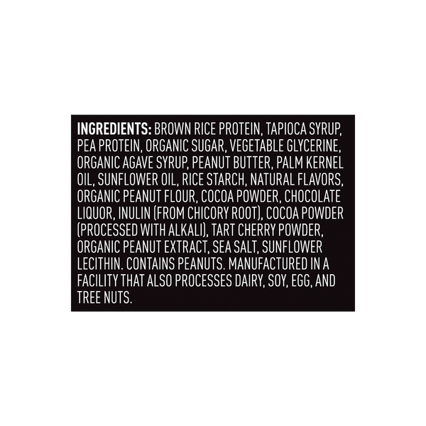 Vega Sport® Protein Bar - Peanut Butter - Box ingredients